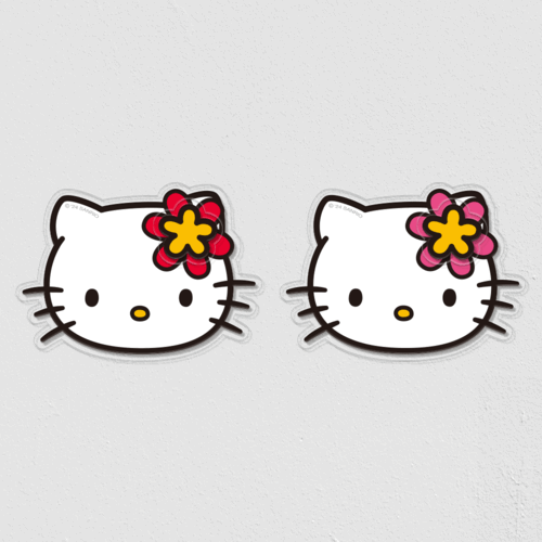 [Hello Kitty] Flower acrylic spinnertok single product (UV)