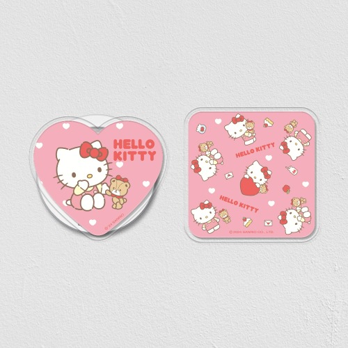 [Hello Kitty] Milk Maxafe Transparent Disc Acrylic Smart Tok (single product) (UV)